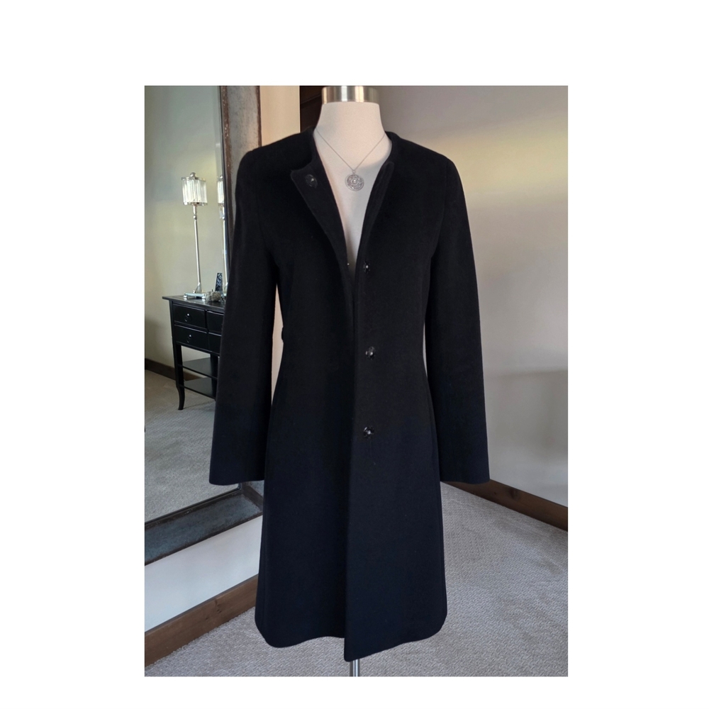 SOLD Cinzia Rocco Wool & Cashmere Blend Black Coat